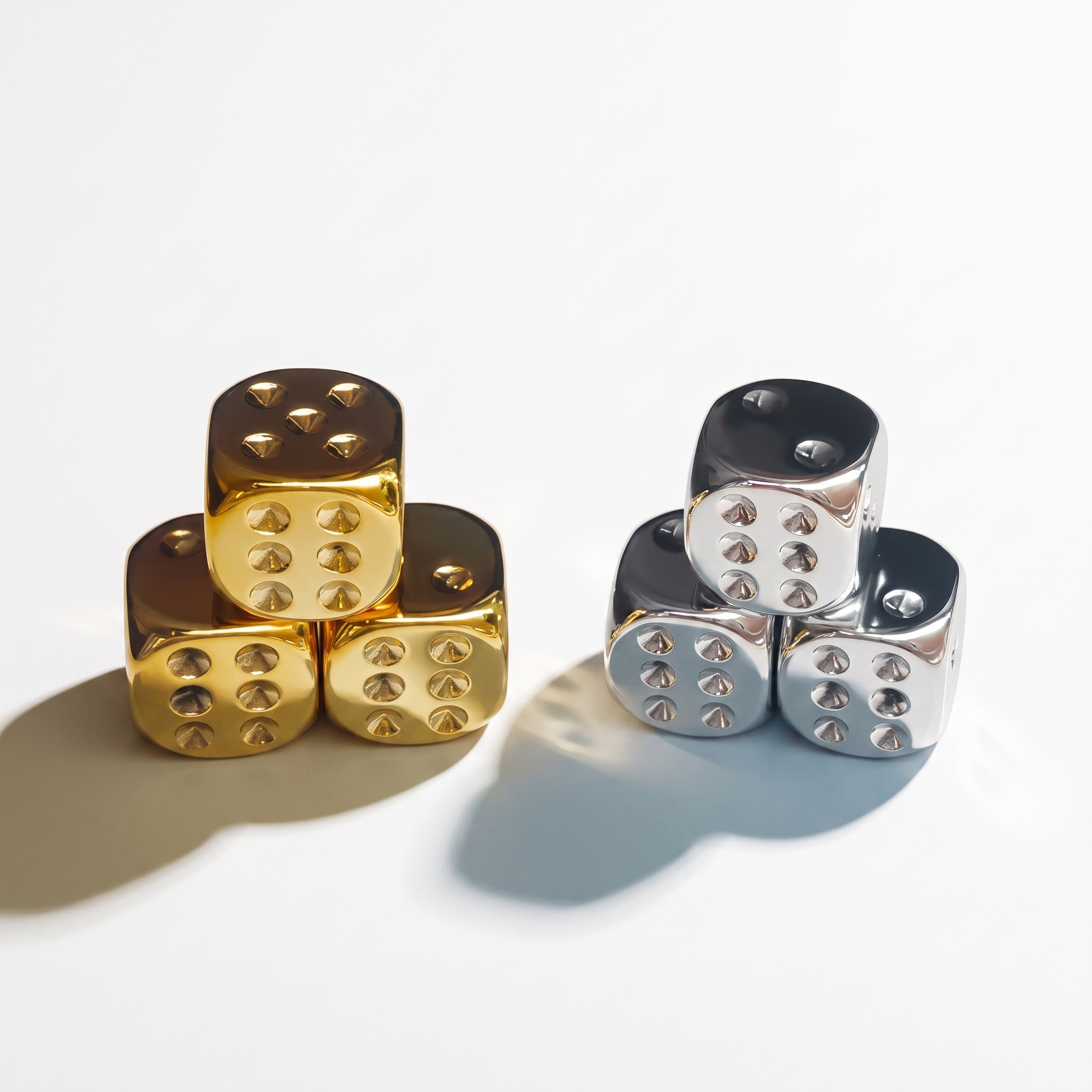 Mahjong Luxe Metal Dice