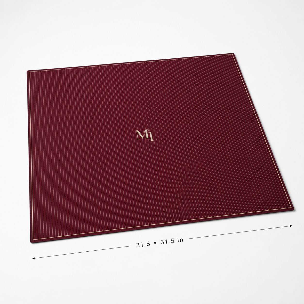 Bordeaux Pinstripe Mahjong Mat 2
