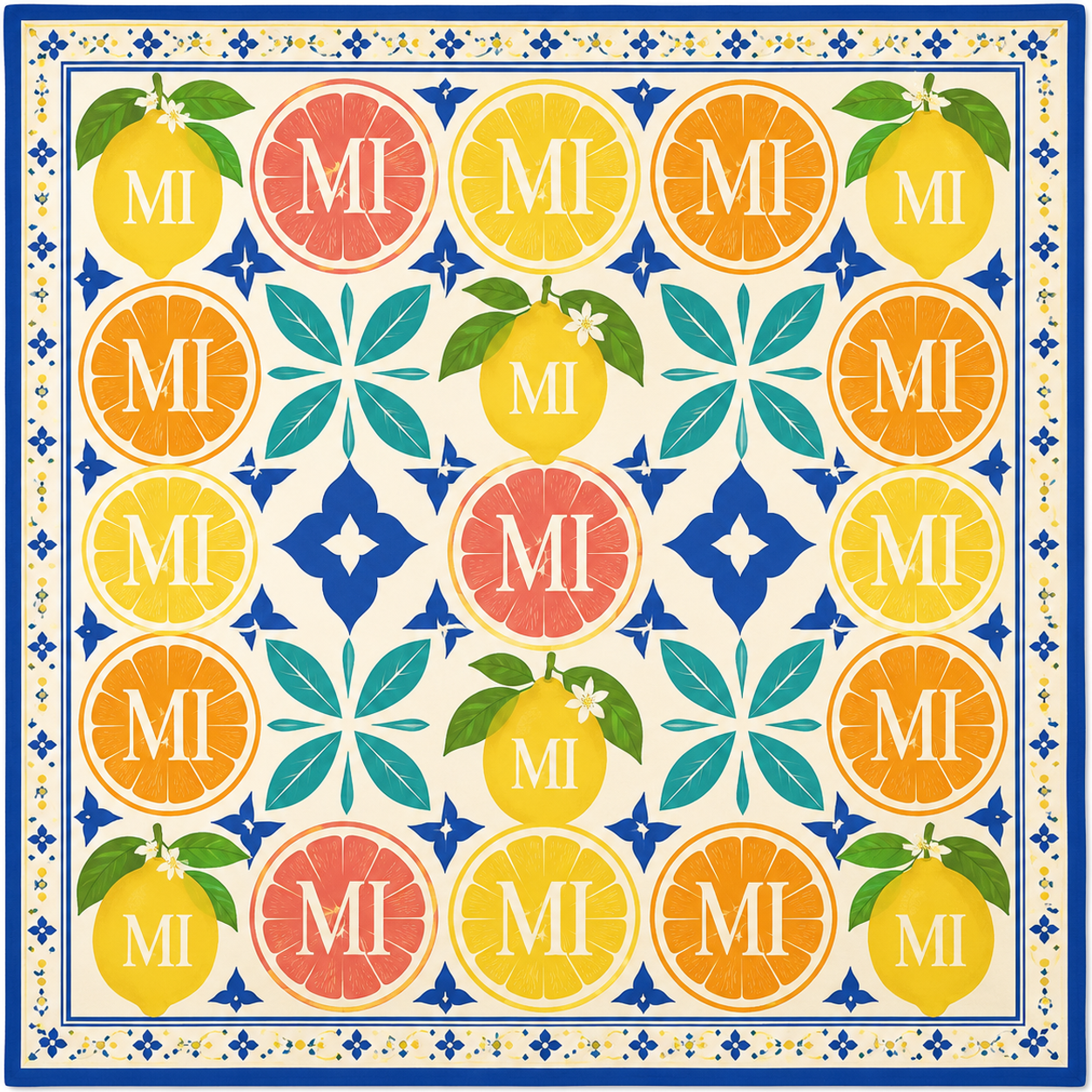 Citrus Grove Mahjong Mat