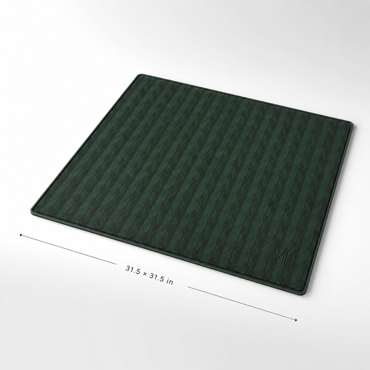 Emerald Herringbone Mahjong Mat 2