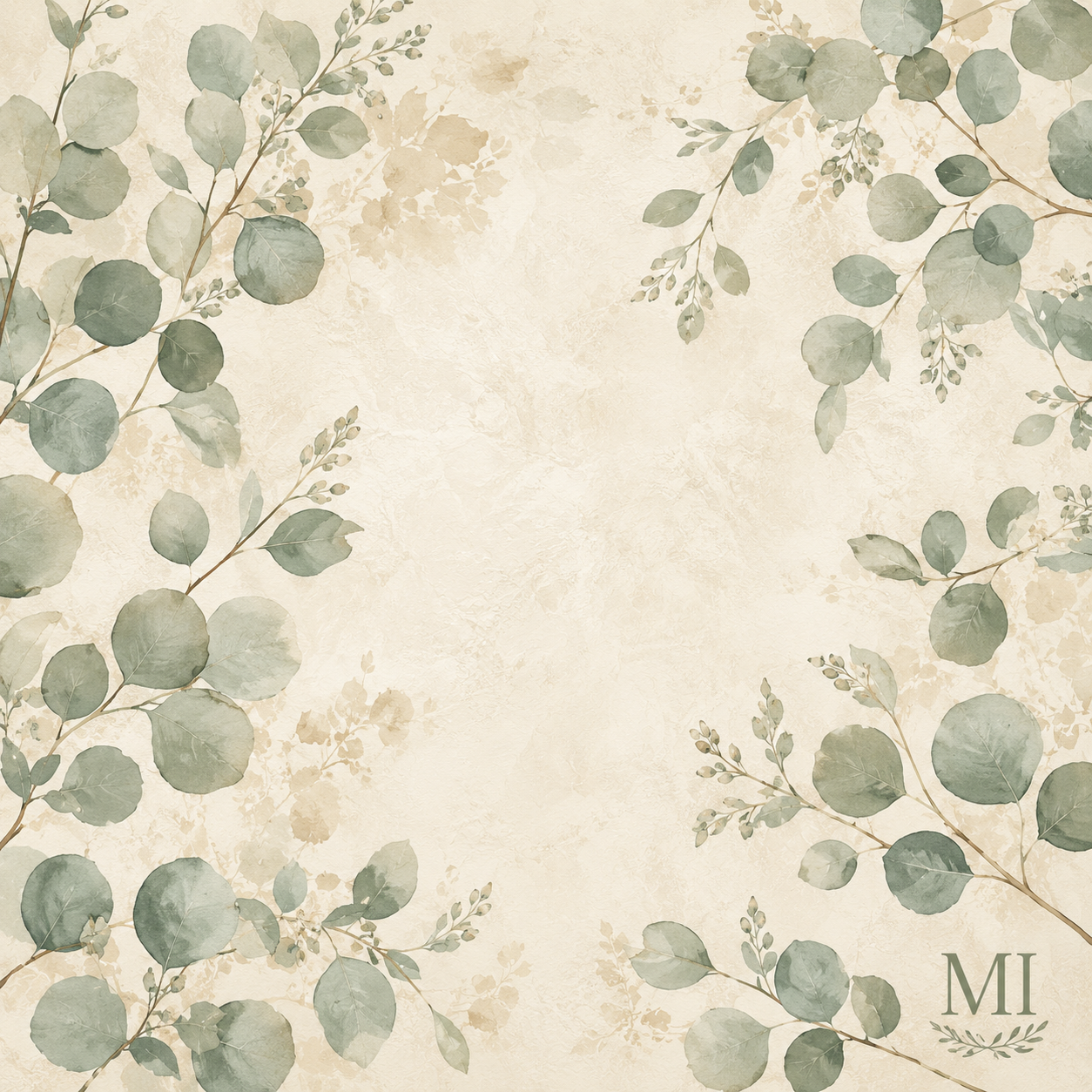 Eucalyptus Garden Mahjong Mat