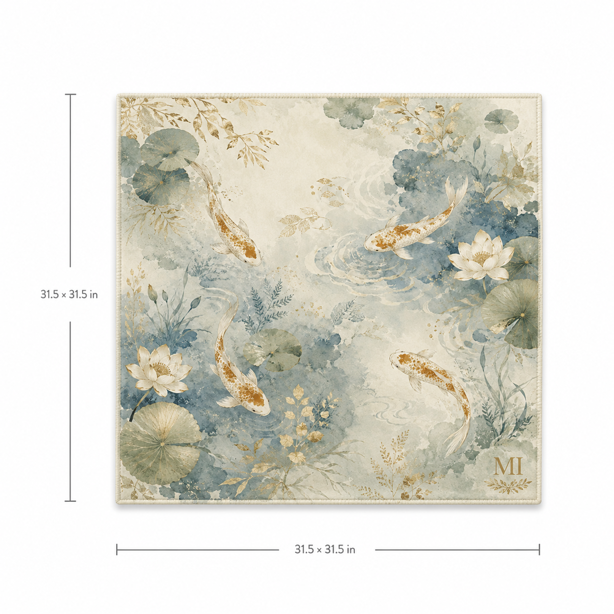 Golden Koi Mahjong Mat 2