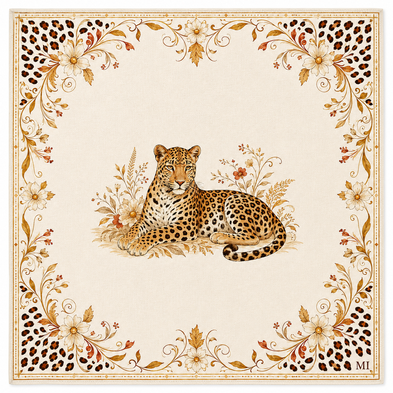 Leopard Mahjong Mat 2