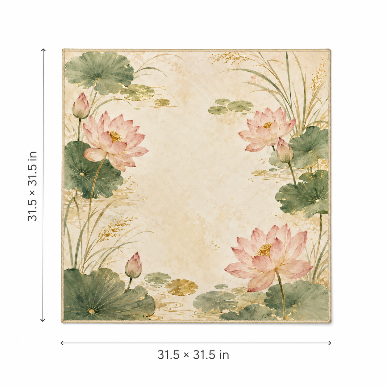 Lotus Serenity Mahjong Mat 2