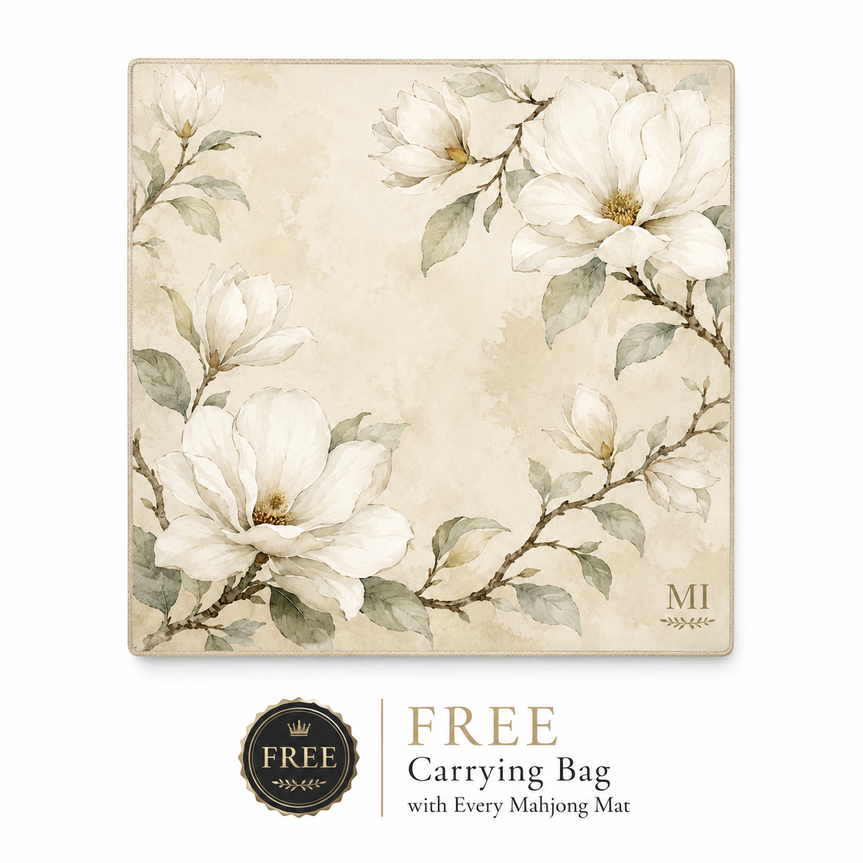 Magnolia Blossom Mahjong Mat 3
