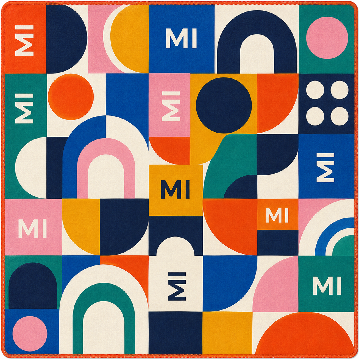 Mod Mosaic Mahjong Mat 1