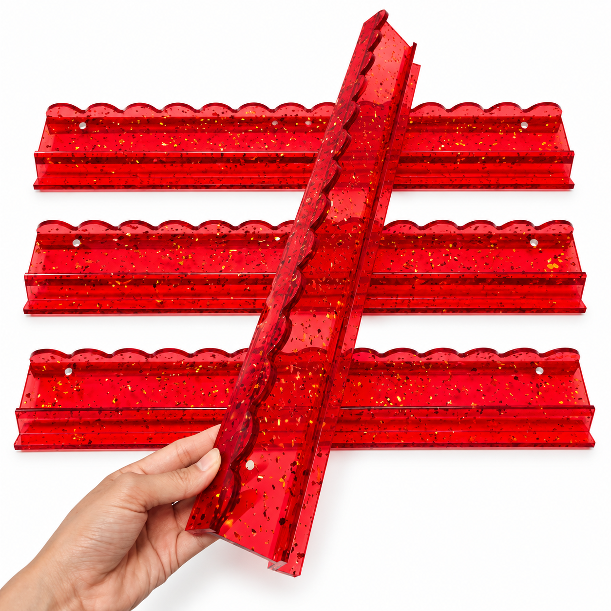 Merry and Bright Acrylic Rack Set 6