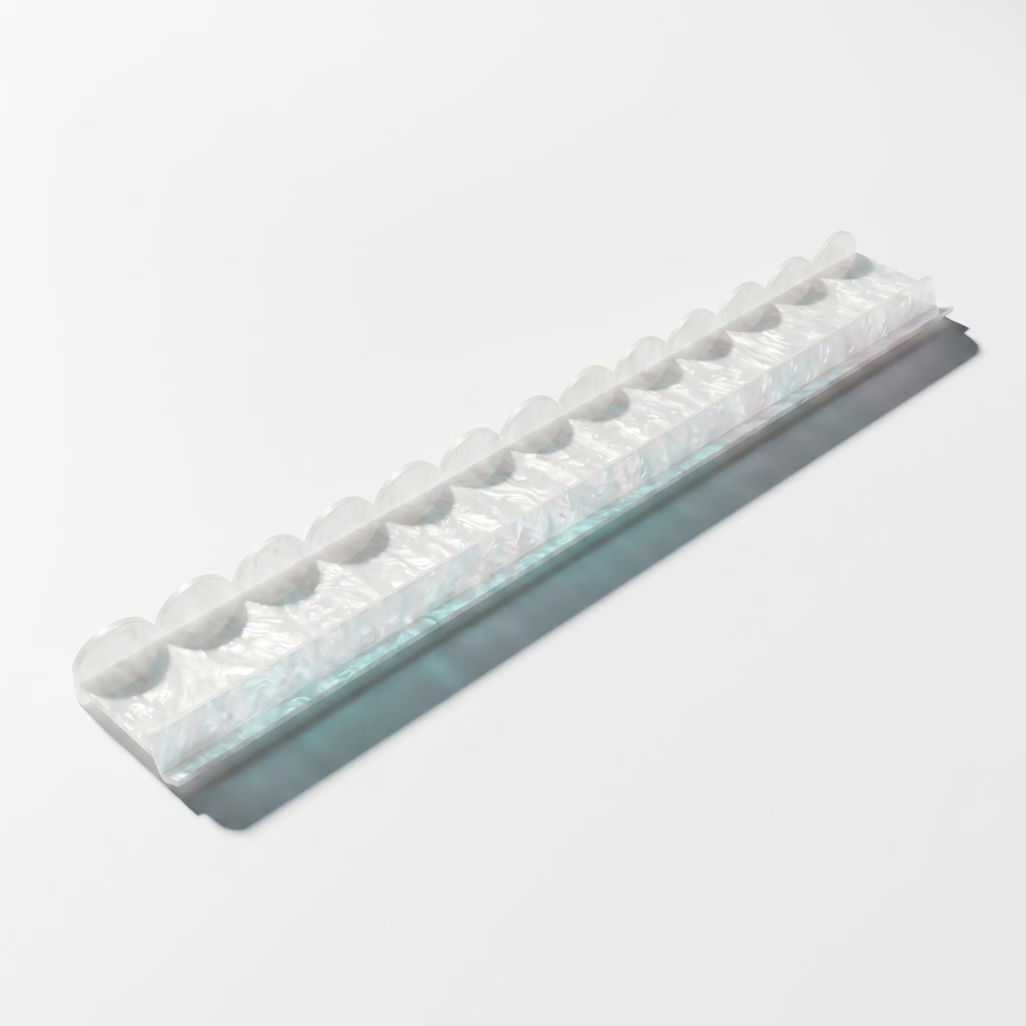 Scalloped Pearl Tile Rack Set 2