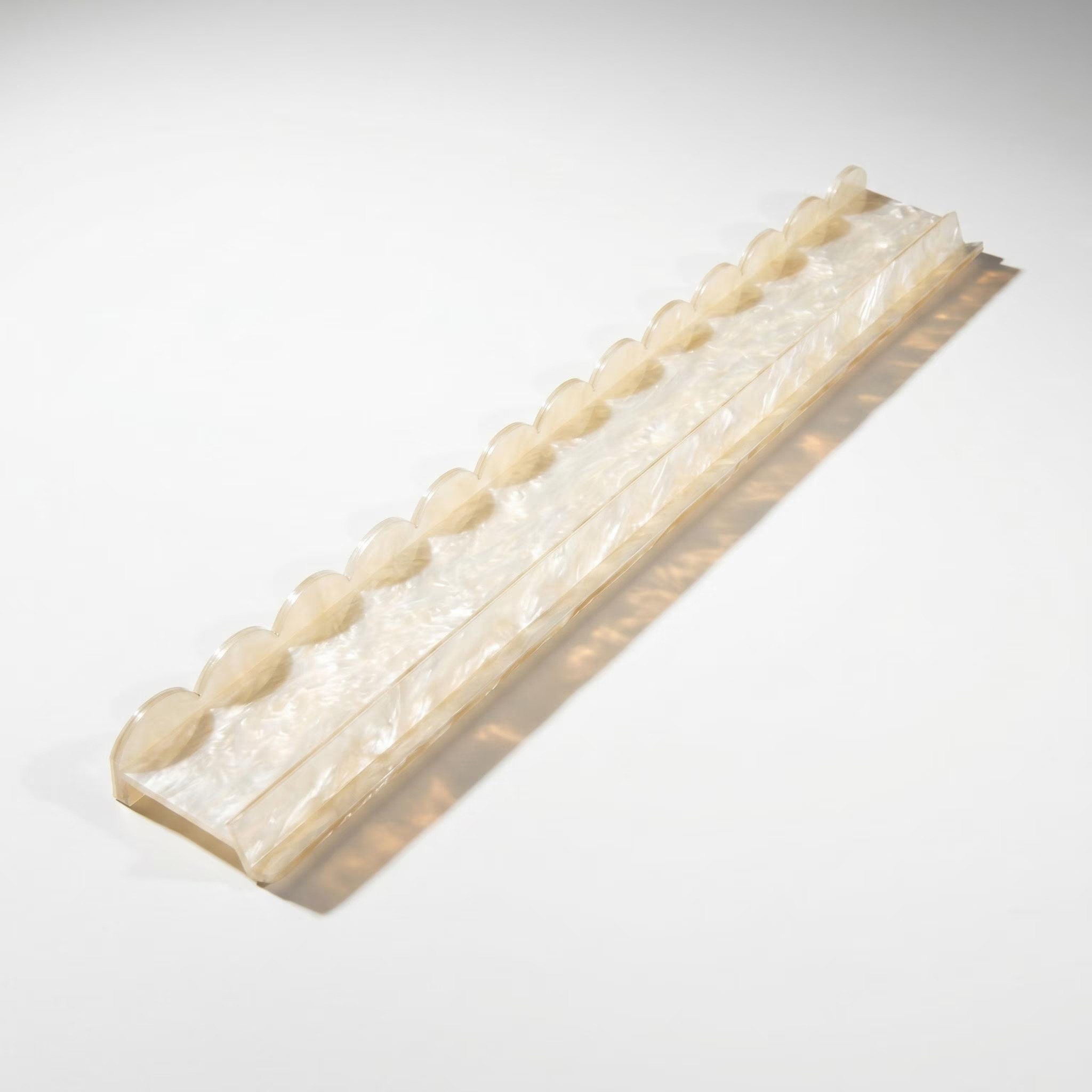 Scalloped Pearl Tile Rack Set 3