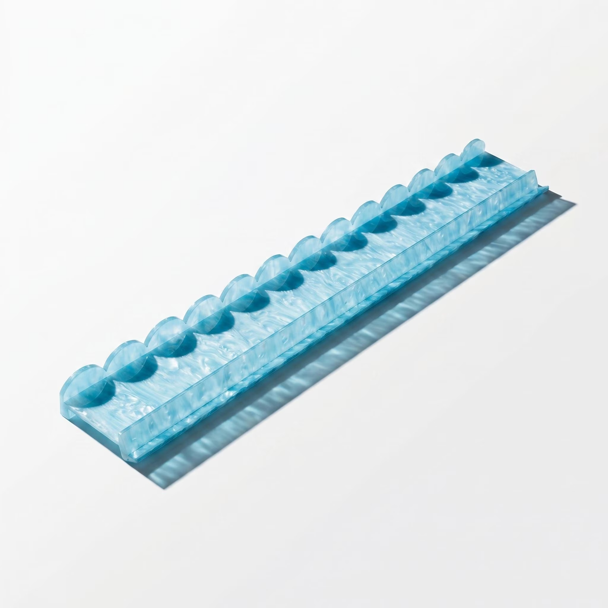 Scalloped Pearl Tile Rack Set 4