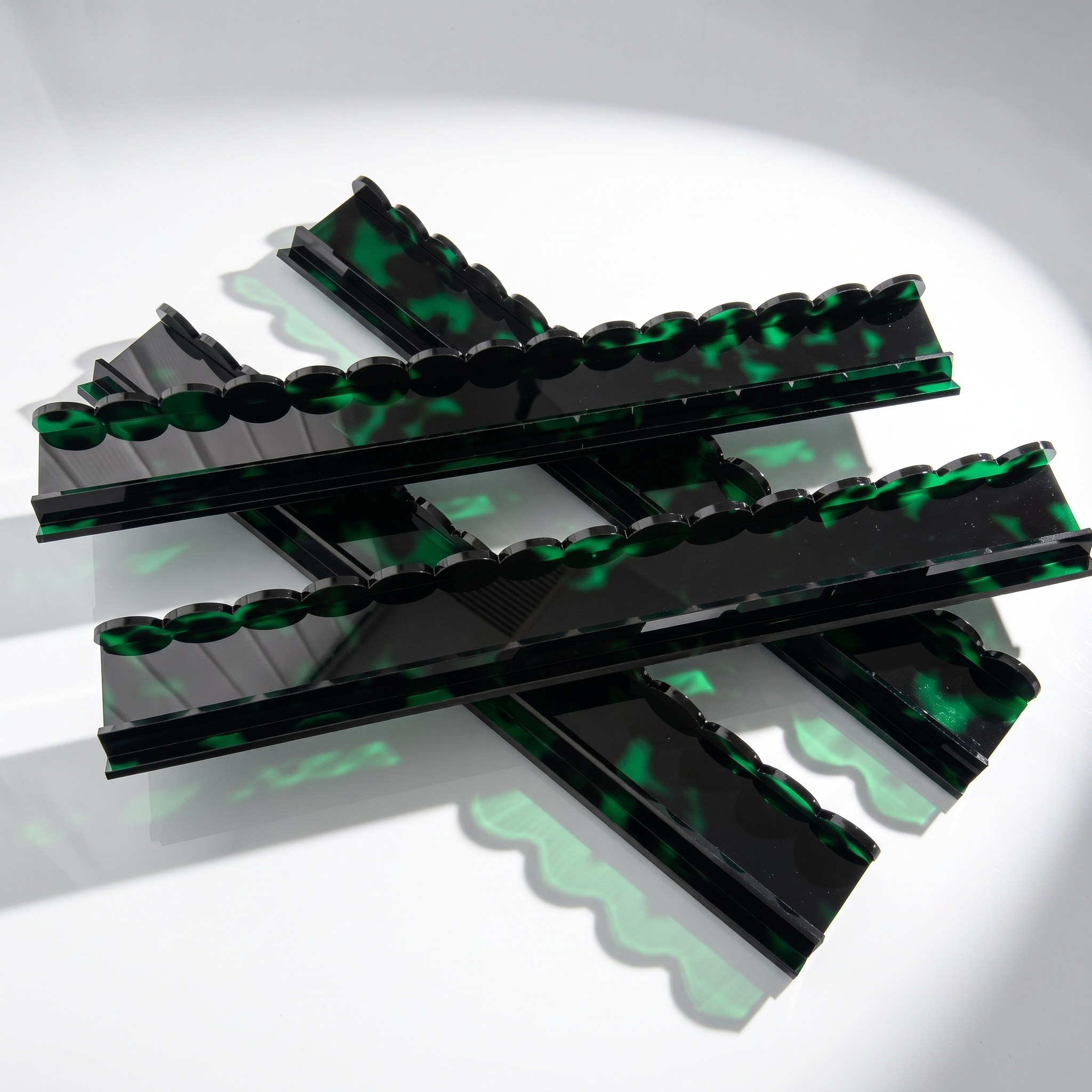 Emerald Tortoiseshell Rack Set