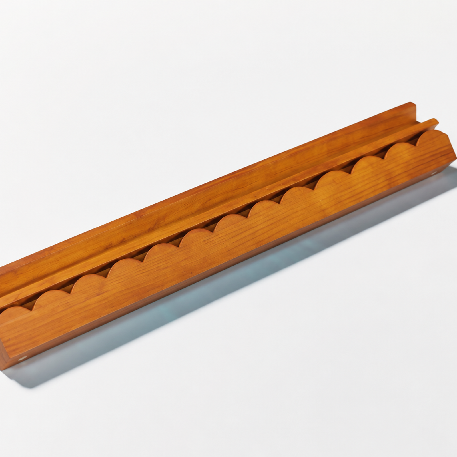 Scalloped Wood Tile Rack Set 2