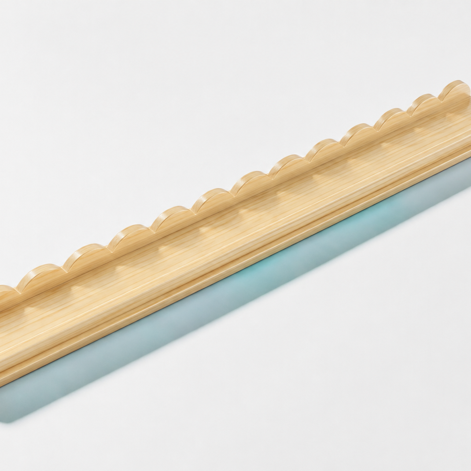Scalloped Wood Tile Rack Set