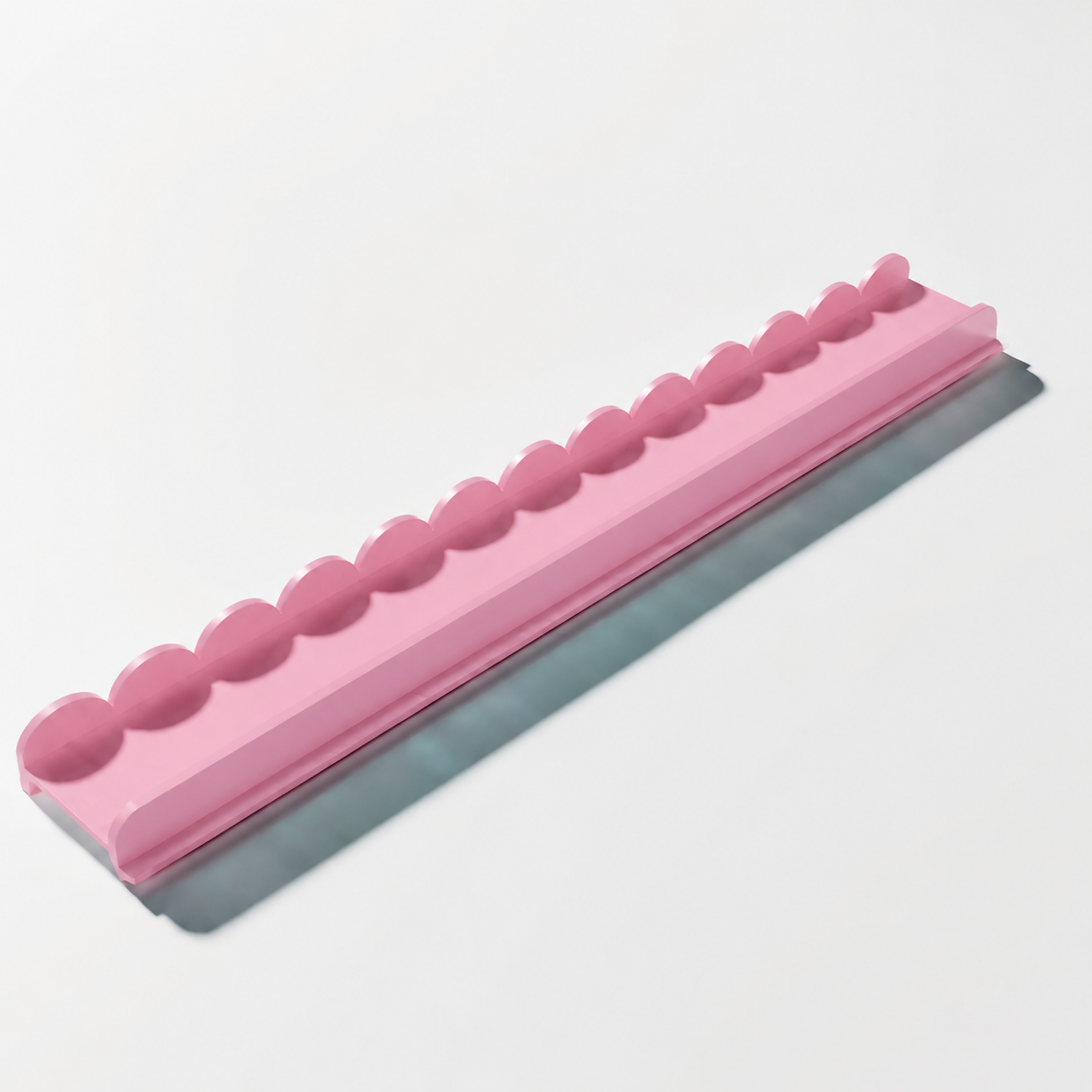 Scalloped Wood Tile Rack Set 5