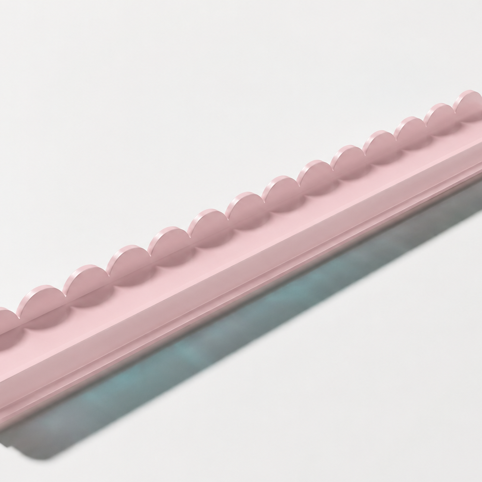 Scalloped Wood Tile Rack Set 4