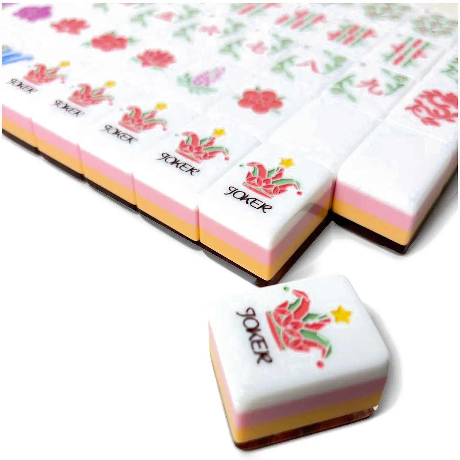 Amber Facet Mahjong Tiles 2