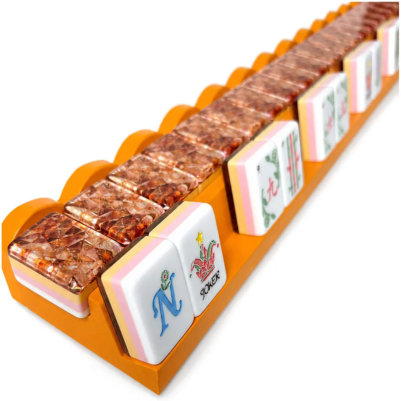 Amber Facet Mahjong Tiles 3