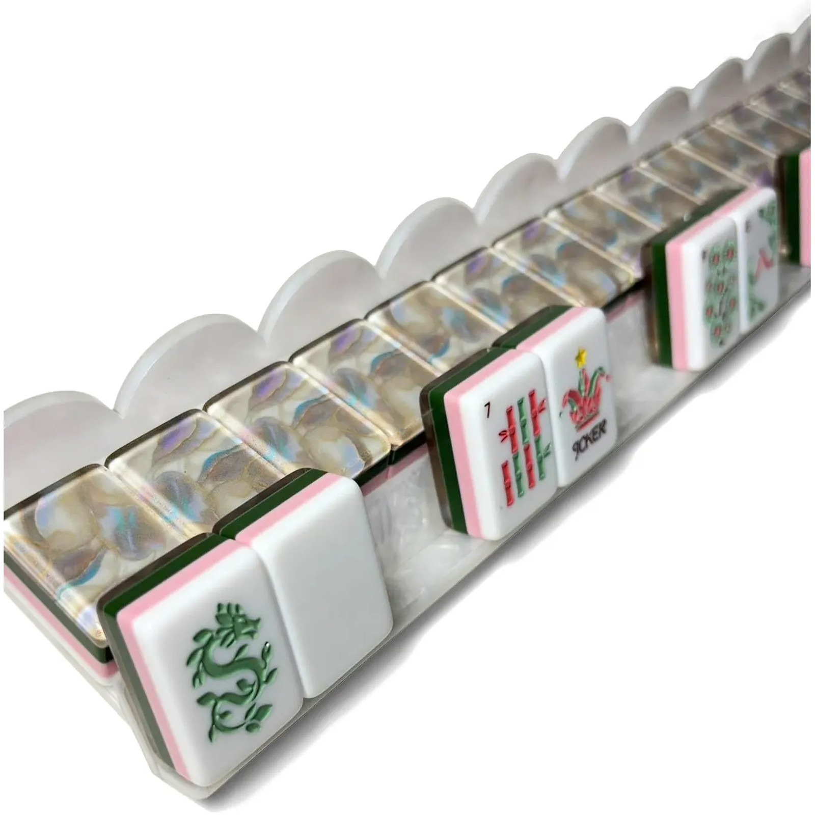 Opal Mist Mahjong Tiles 3