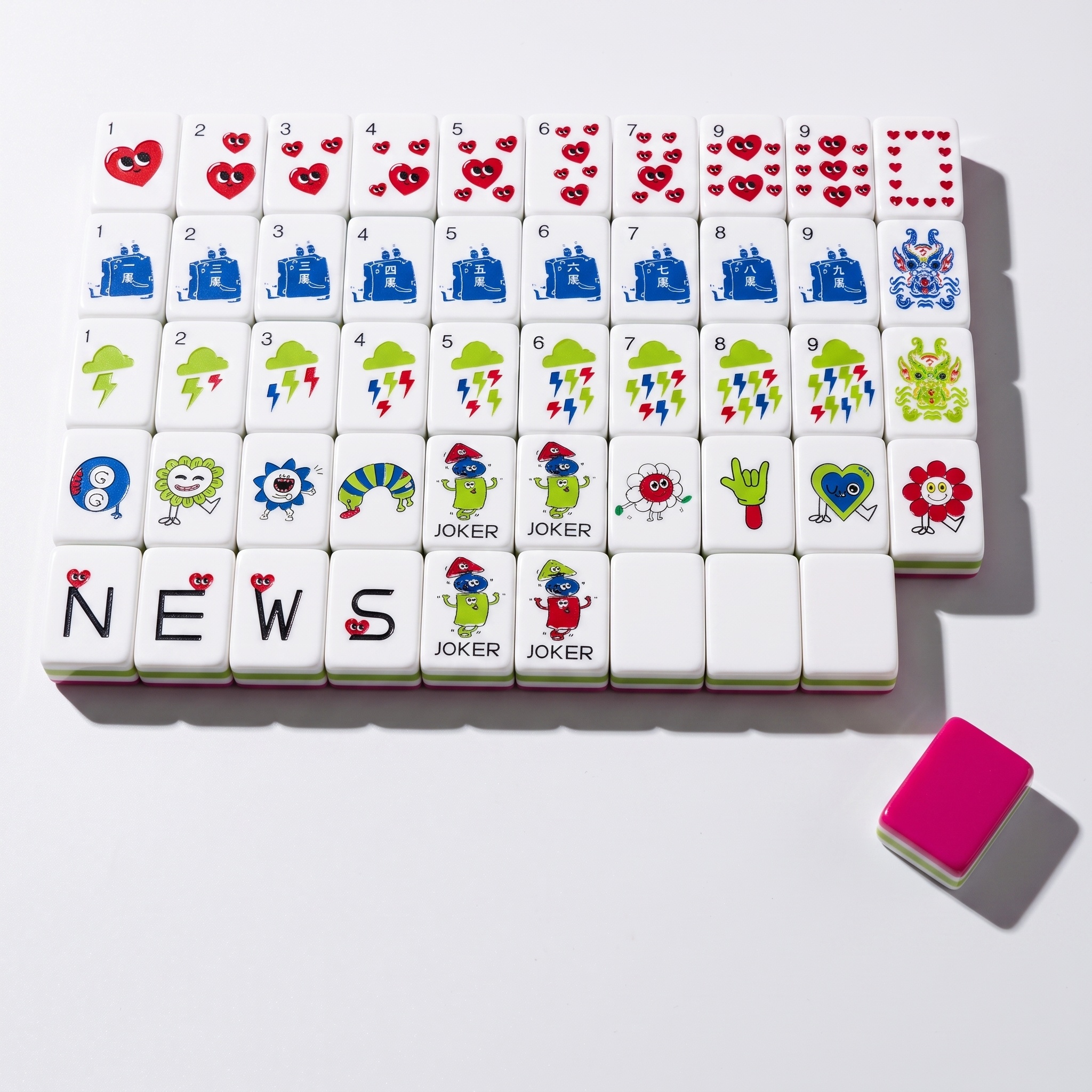 Heartbeat Club Mahjong Tiles 2