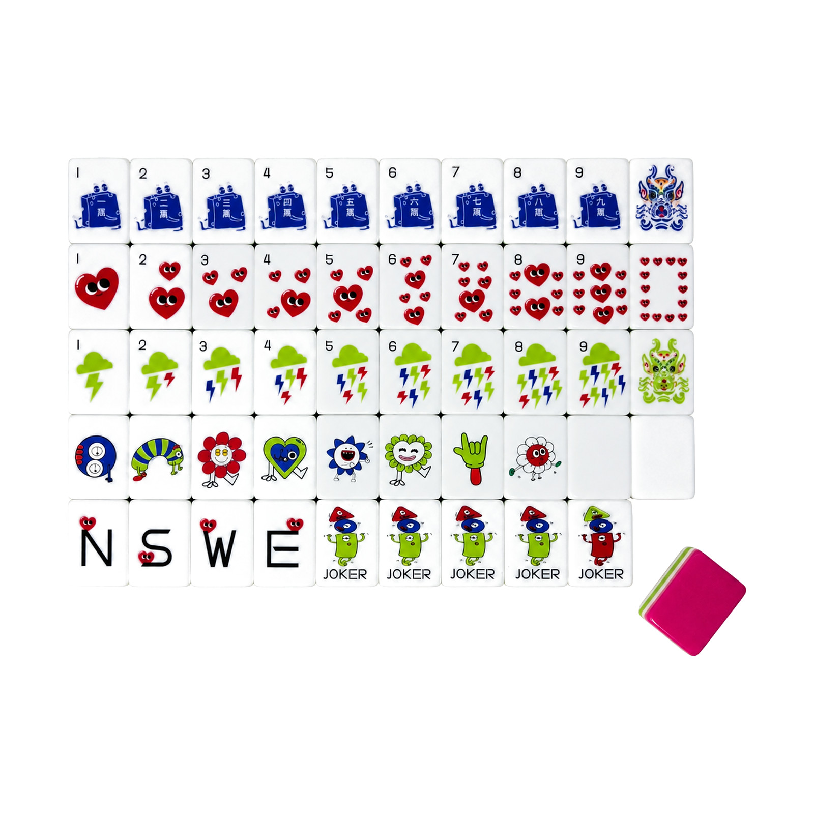 Heartbeat Club Mahjong Tiles