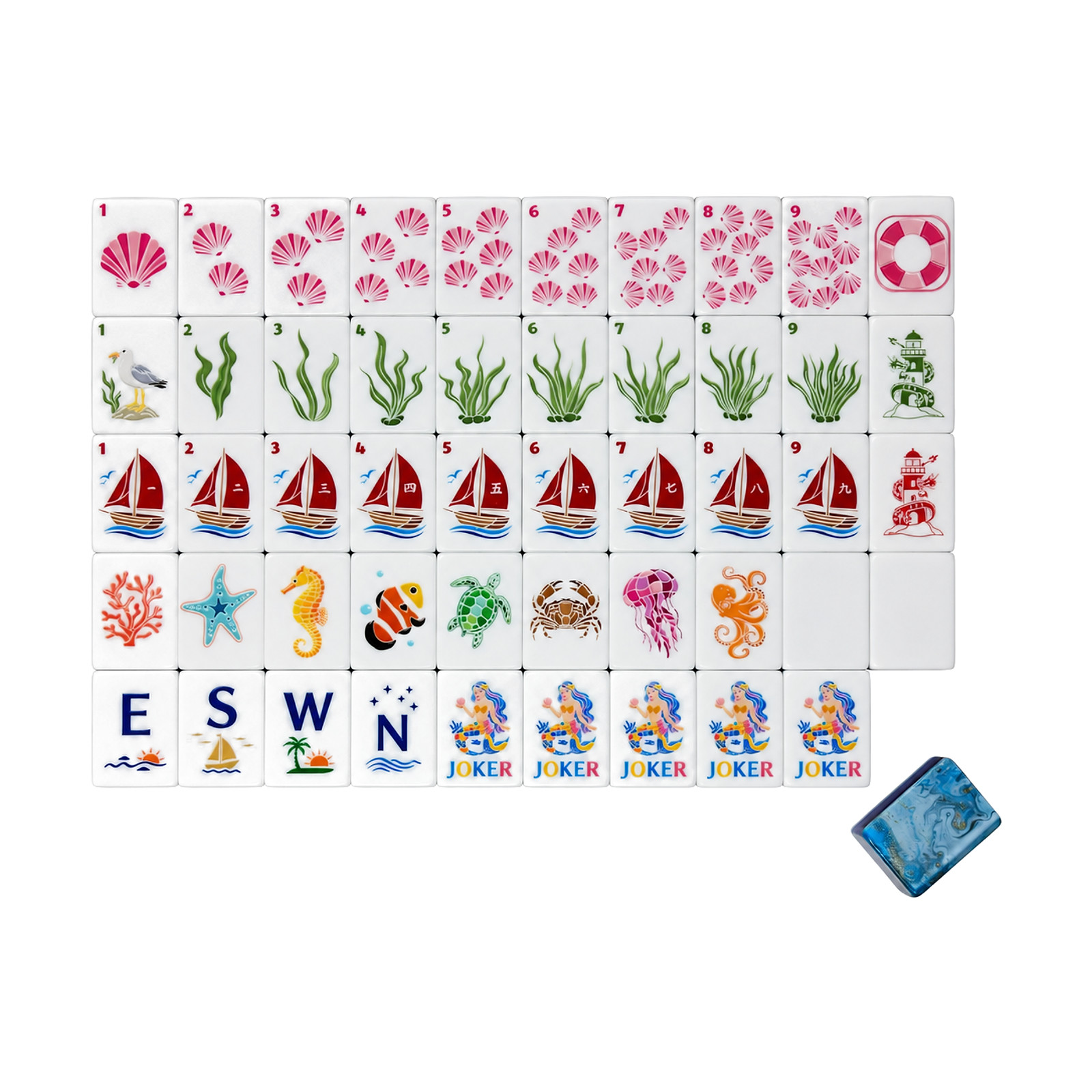 Siren's Cove Mahjong Tiles