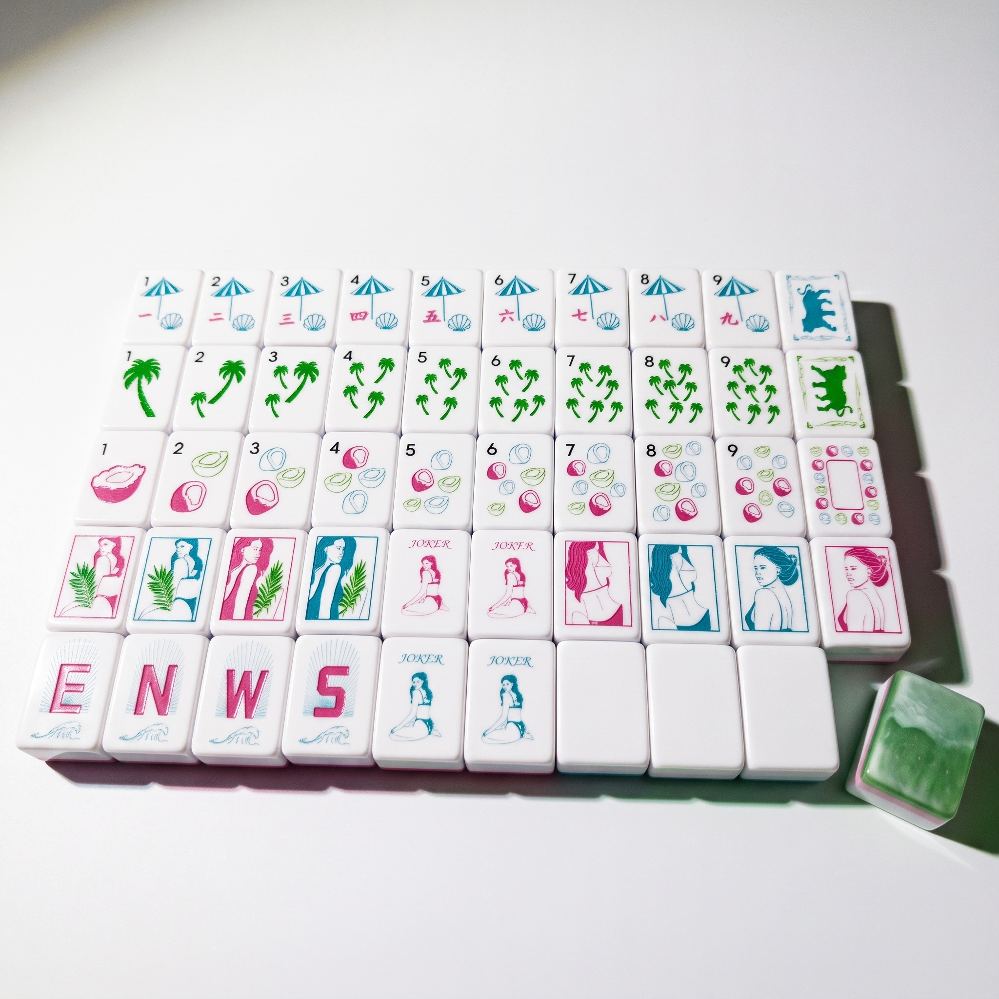 Palm Paradise Mahjong Tiles 2