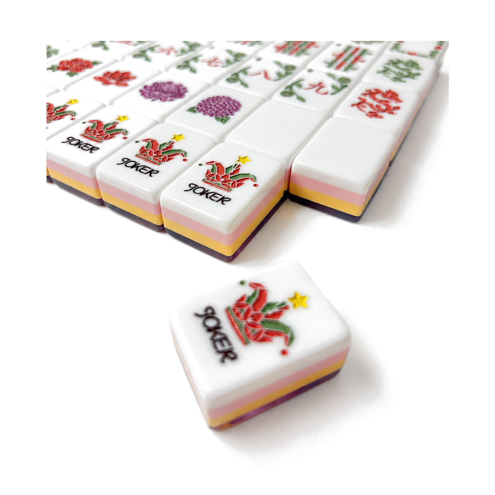 Orchid Tide Mahjong Tiles 2