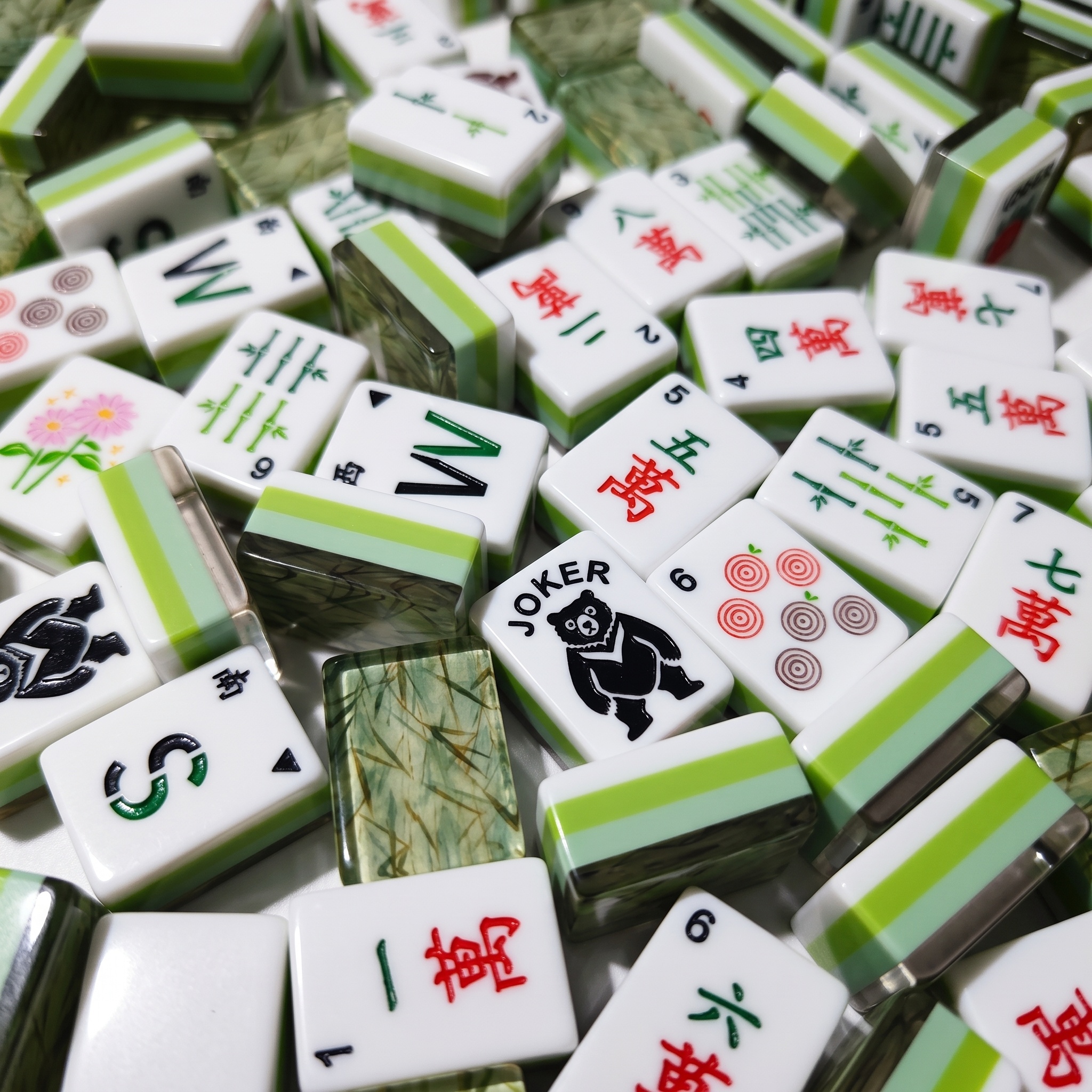 The Bamboo Vein Mahjong Tiles