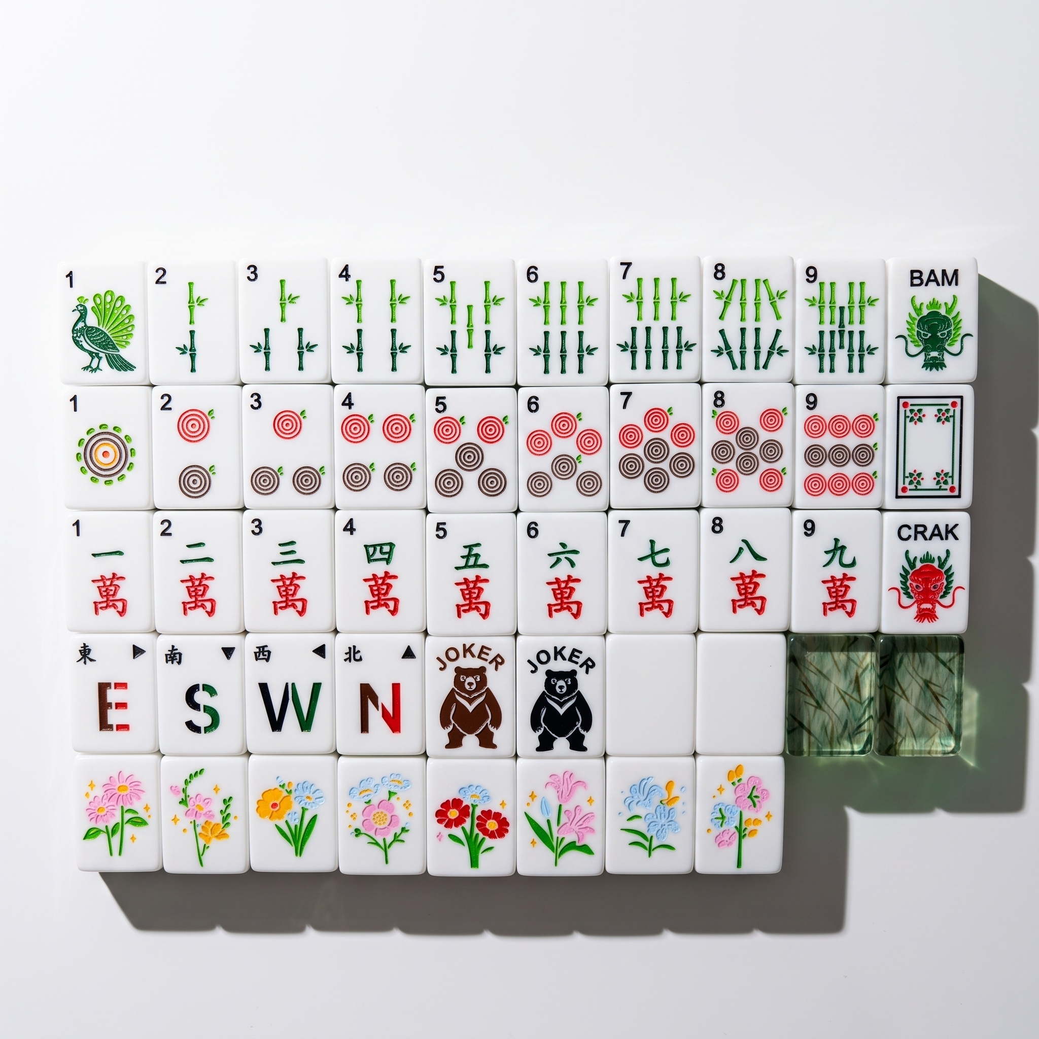 The Bamboo Vein Mahjong Tiles 2