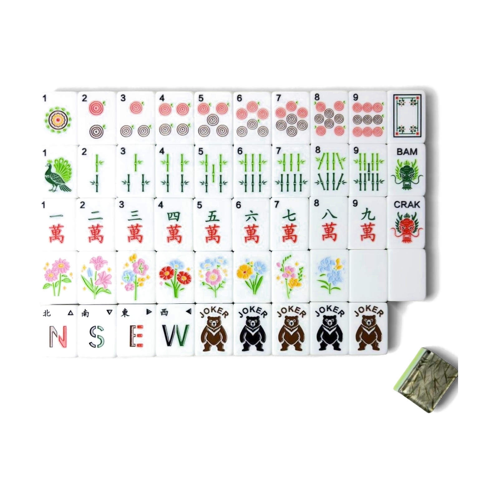The Bamboo Vein Mahjong Tiles