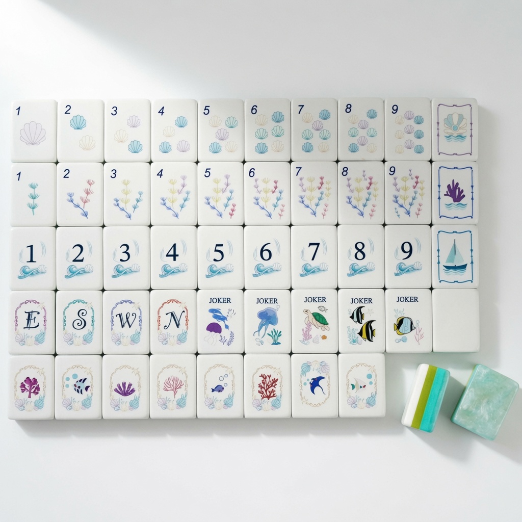 Tropical Balad Mahjong Tiles 2