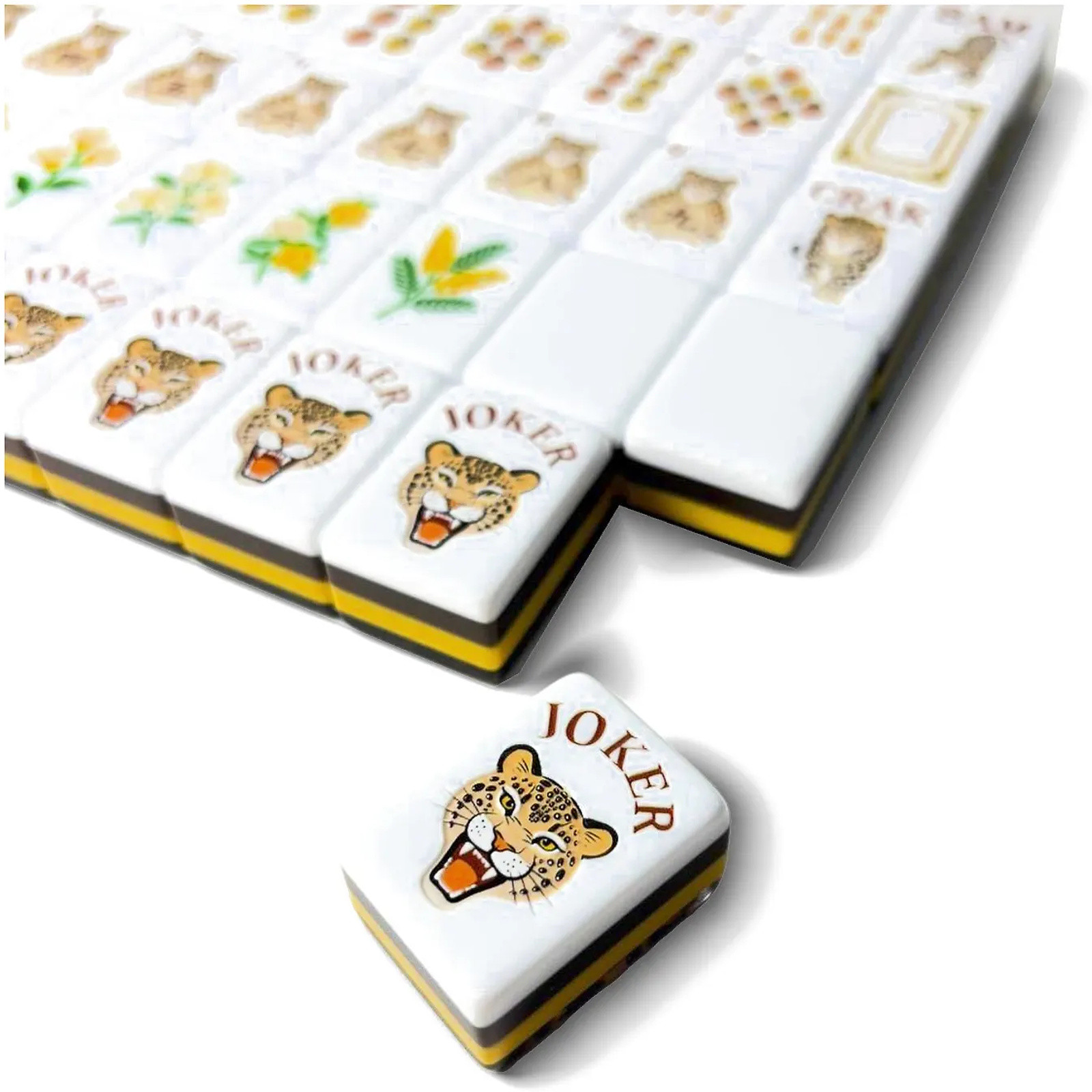 Wild Leopard Mahjong Tiles 2