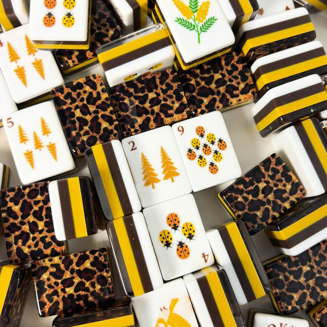 Wild Leopard Mahjong Tiles 4
